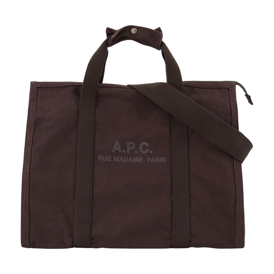 A.p.c. Gym Recuperation Shopper Tote — Brown Cotton