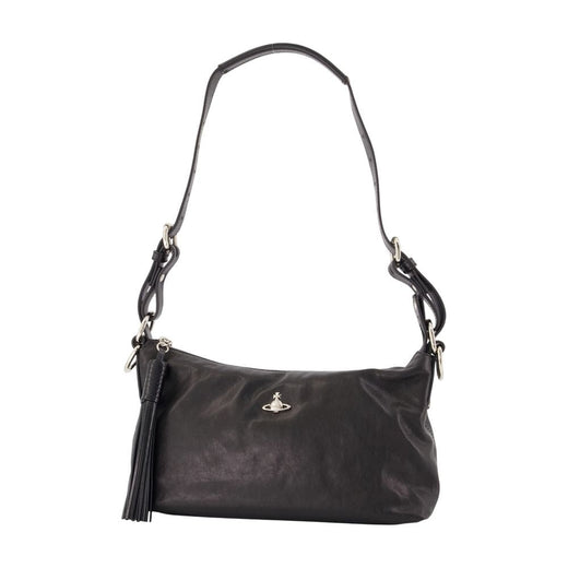 Vivienne Westwood Emma Shoulder Bag — Black Calfskin