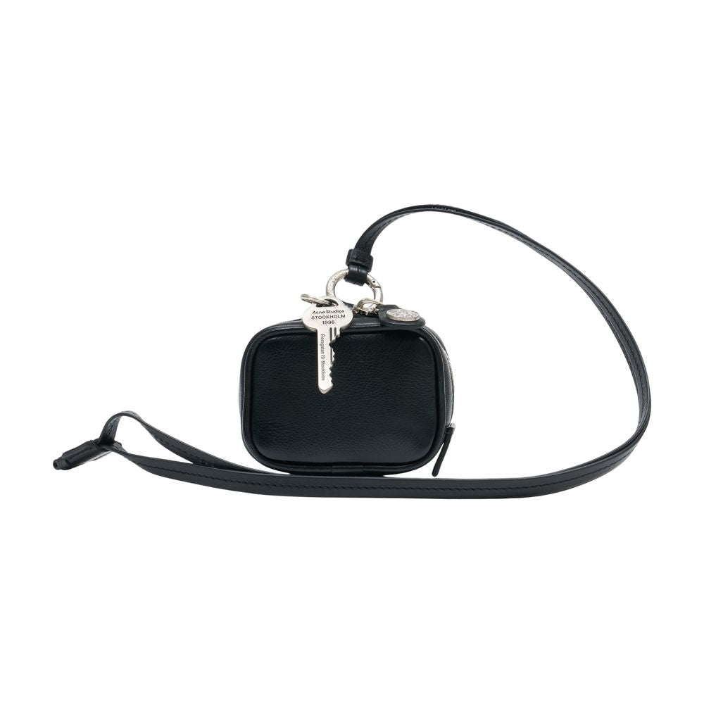 Acne Studios Shoulder Bag — Black Calfskin