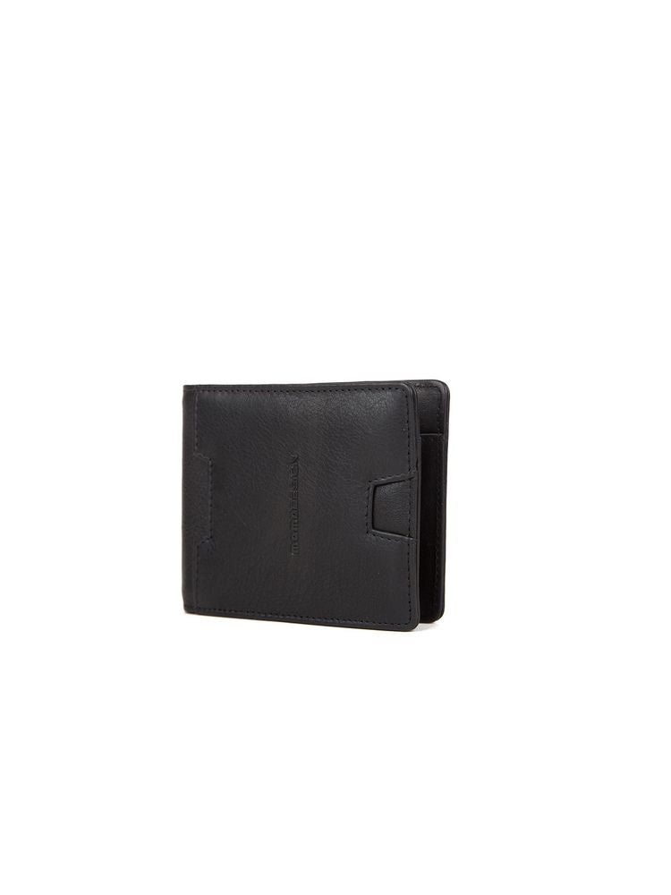 Momo Design Compact Polyurethane Wallet — Black