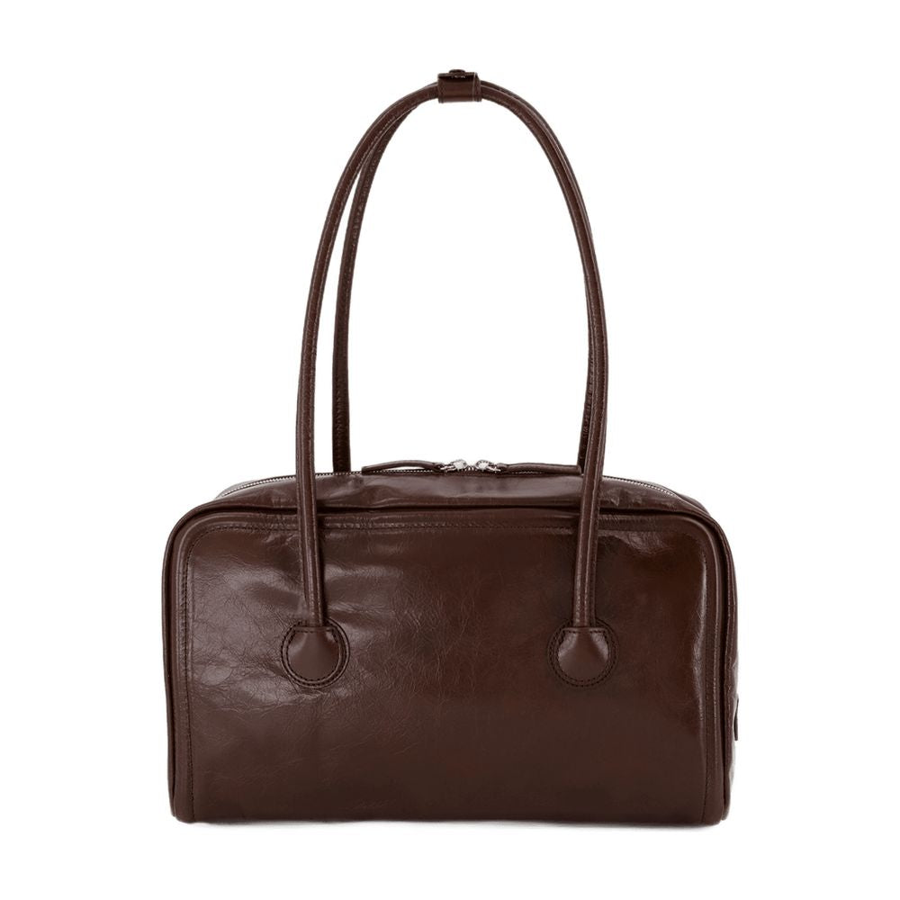 Marge Sherwood Soft Leather Shoulder Bag — Brown Cowhide