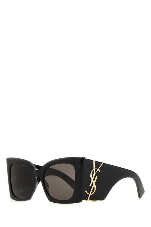 Saint Laurent Ysl Oversize Black Acetate Sunglasses — Exterior
