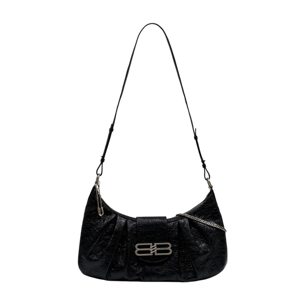 Balenciaga Pamela Shoulder Bag — Black Lambskin