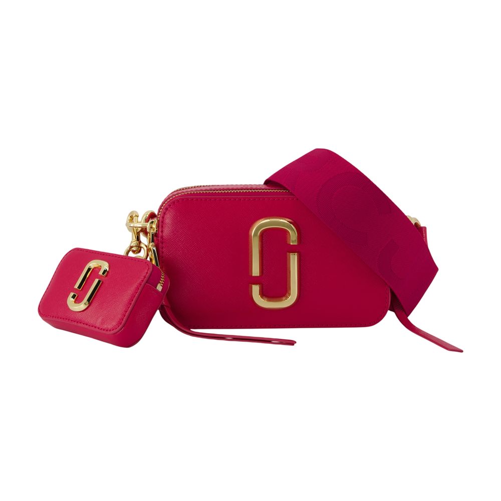 Marc Jacobs Textured Cowhide Crossbody Bag — Pink