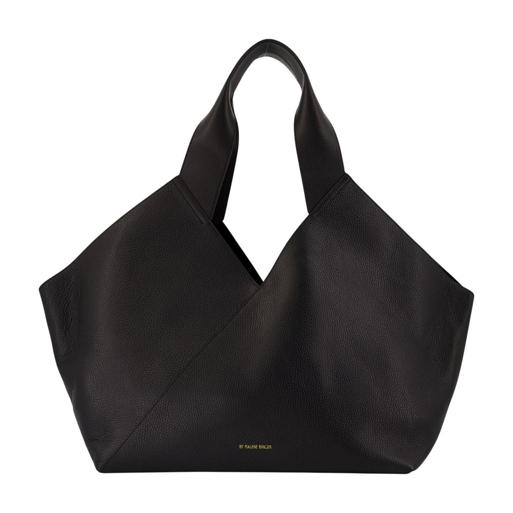 By Malene Birger Lucile Tote Bag — Black Cowhide