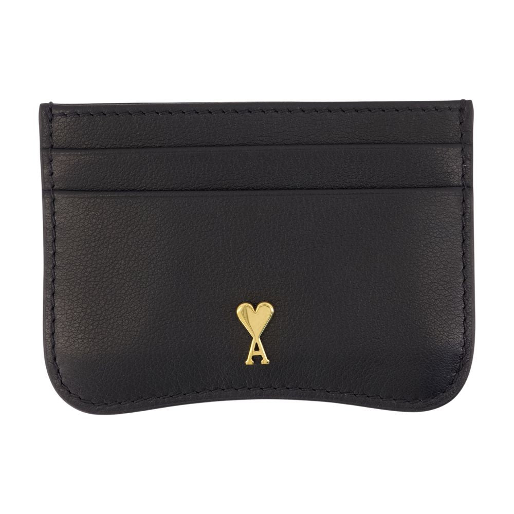 Ami Paris Card Case — Black Calfskin Cases
