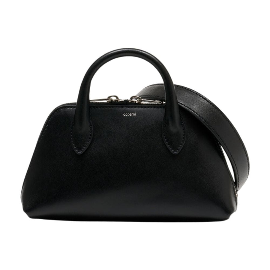 Coperni Calfskin Leather Top Handle Bag — Black