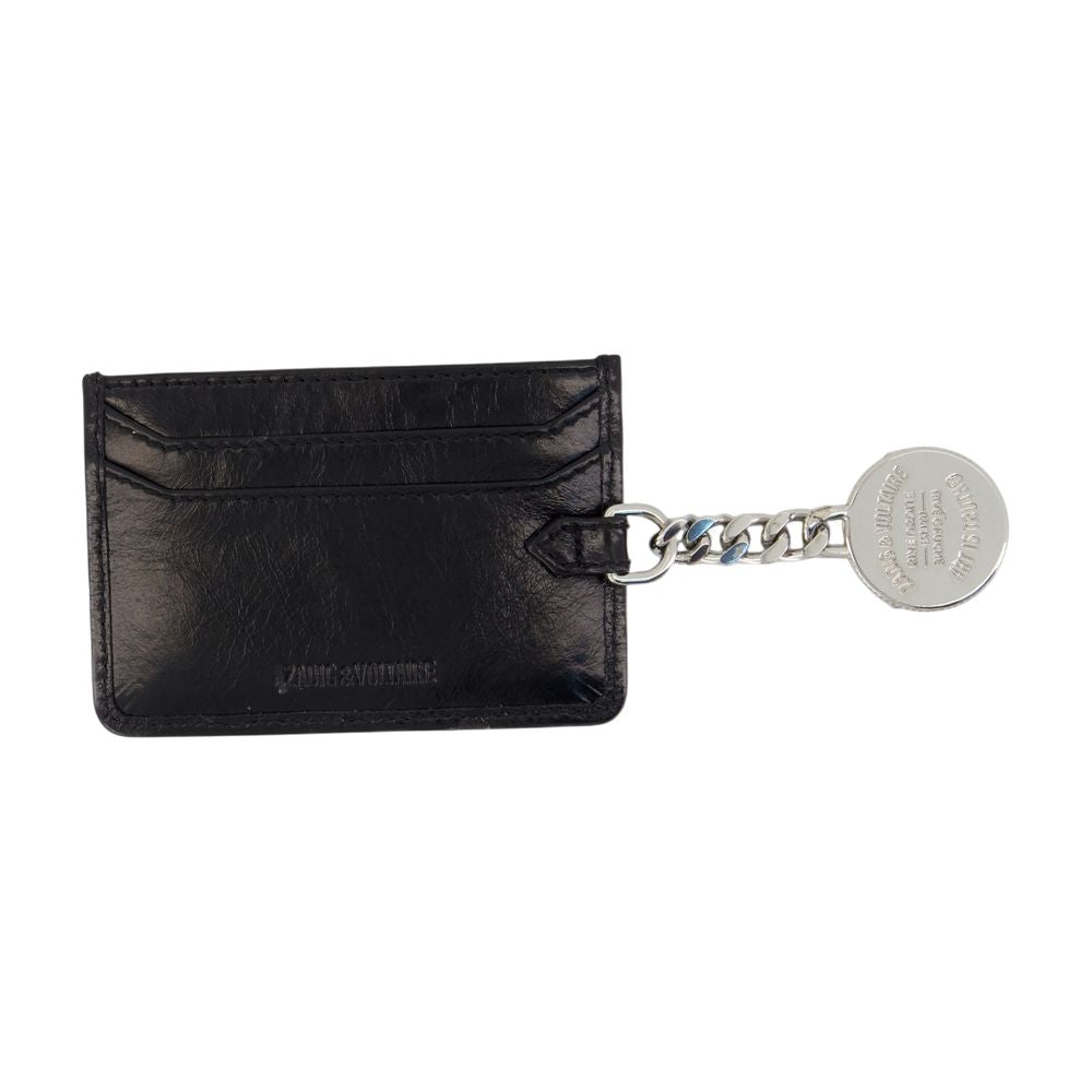 Zadig & Voltaire Card Case — Black Calfskin Cases