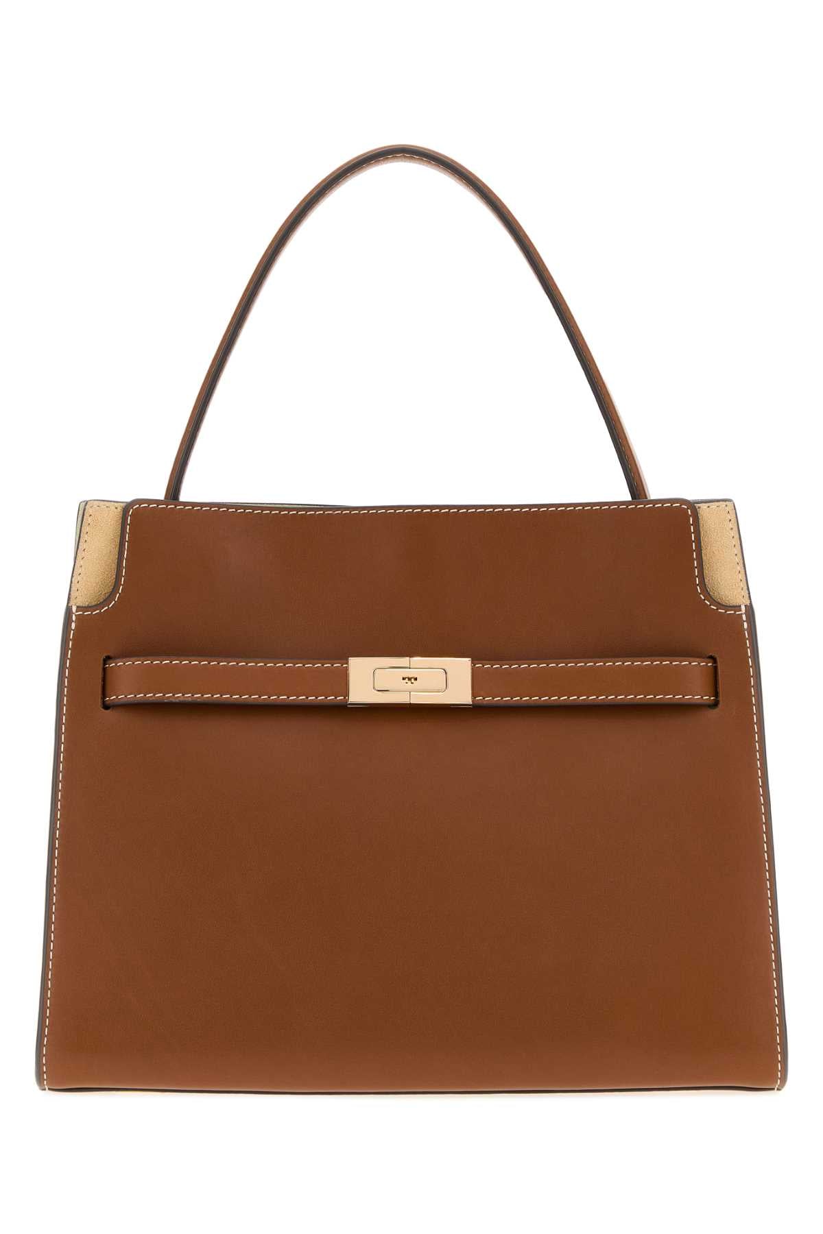 Tory Burch Piccola Top Handle Bag — Brown