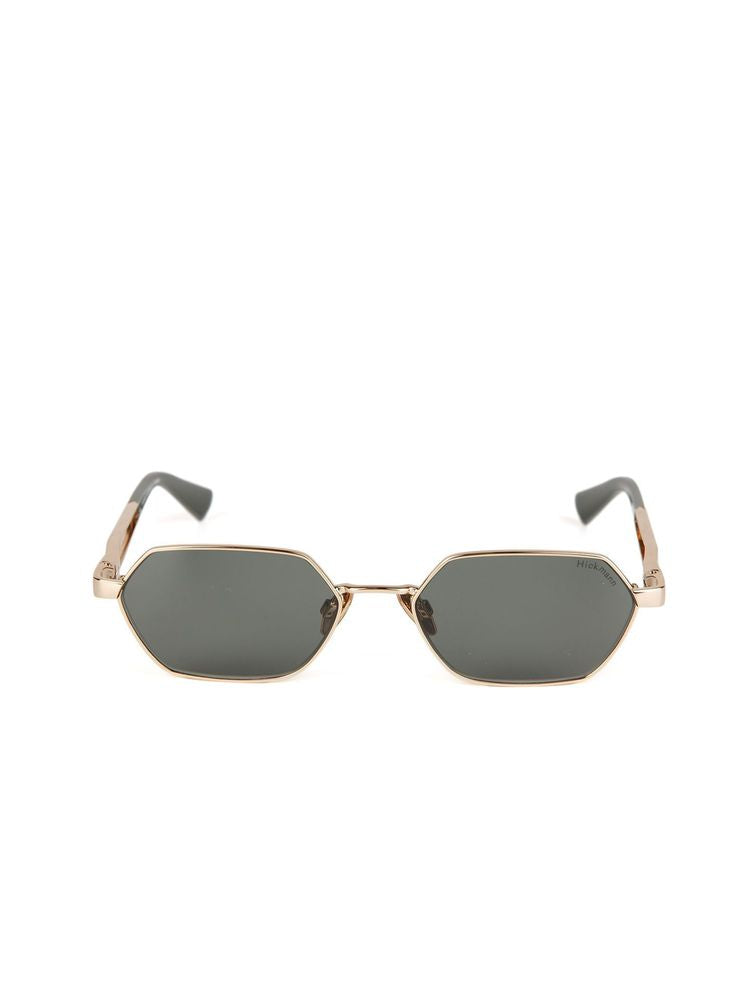 Hickmann Hi3255 Metal Geometric Frame Sunglasses — Gold