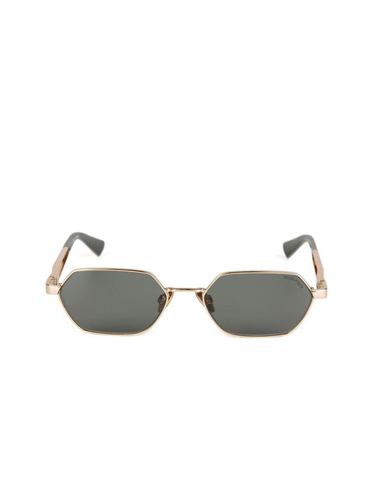 Hickmann Hi3255 Metal Geometric Frame Sunglasses — Gold