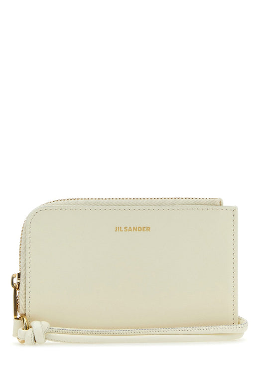 Jil Sander Metal Fibre Wallet — Beige