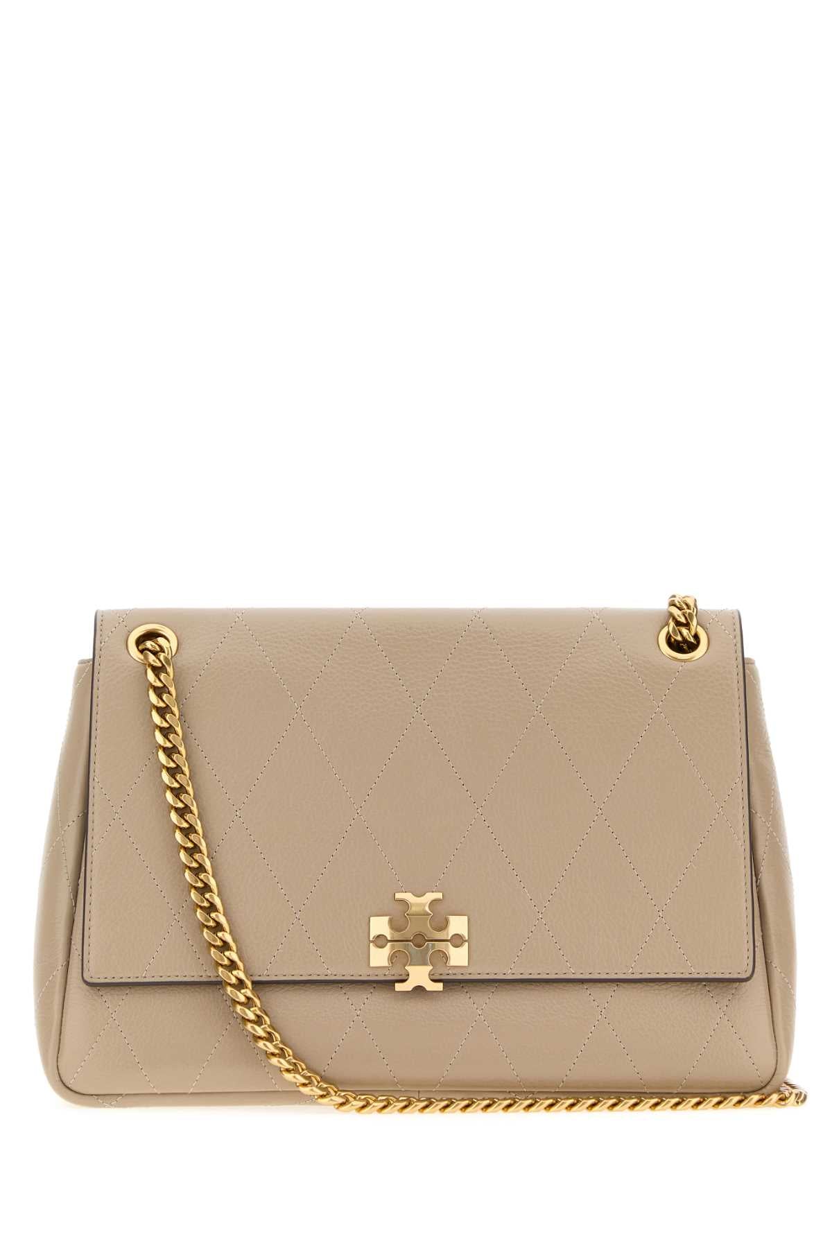 Tory Burch Charlie Shoulder Bag — Beige
