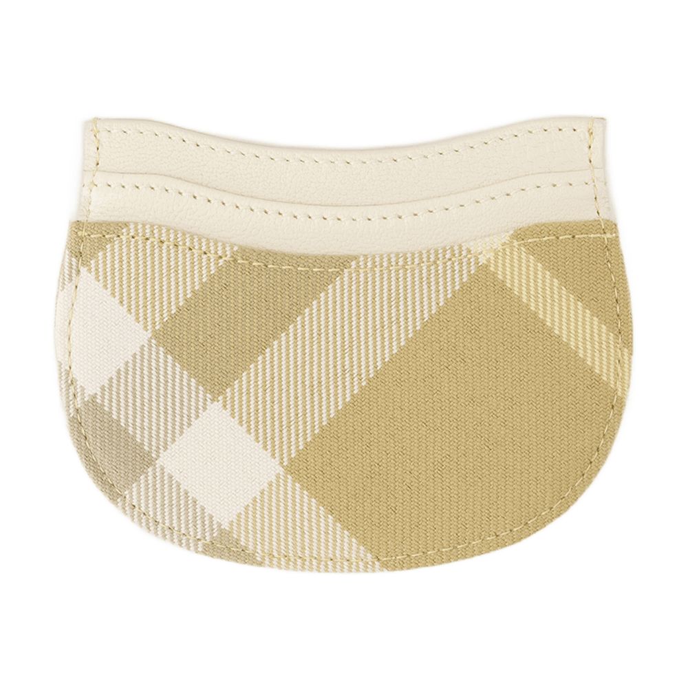 Burberry Vintage Check Card Case — Beige Synthetic Cases