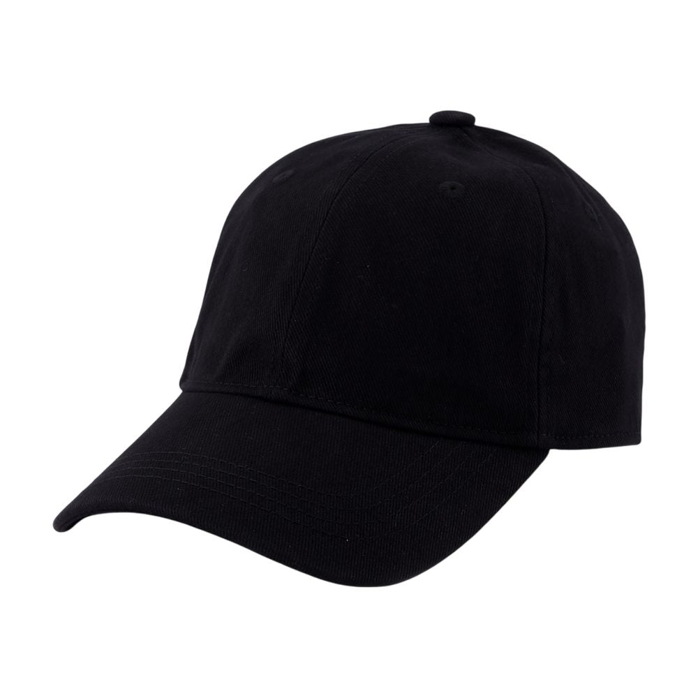 Acne Studios C40478-900 Cotton Baseball Cap — Black Caps