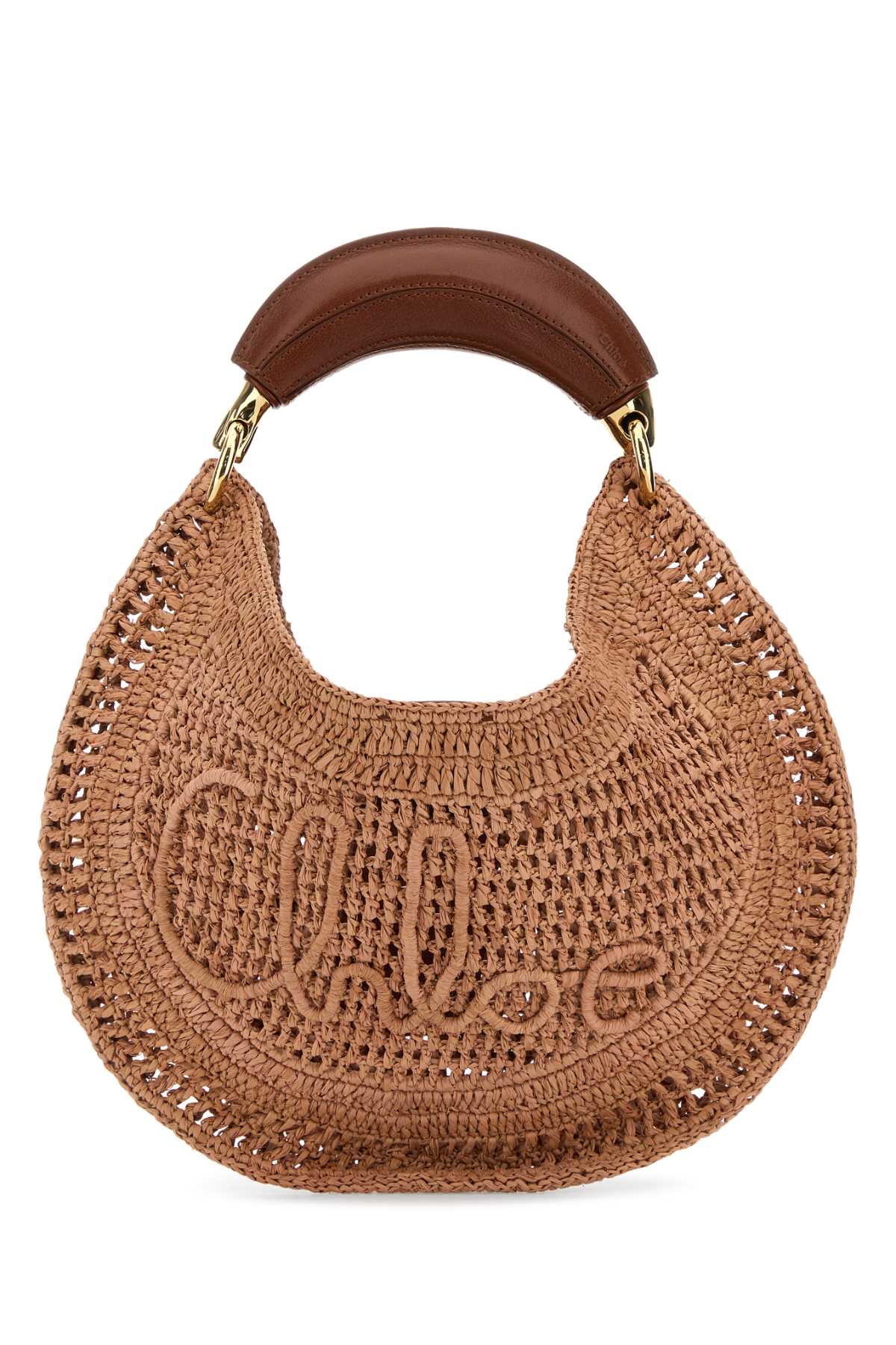 Chloé Summer Banana Shoulder Bag — Beige