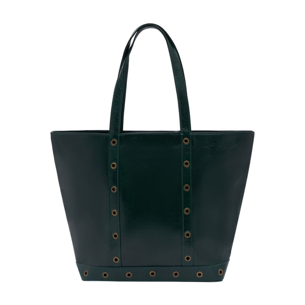 Vanessa Bruno M Zippe Tote Bag — Green Calfskin
