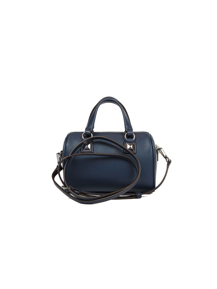 Michael Kors Leather Crossbody Bag — Navy