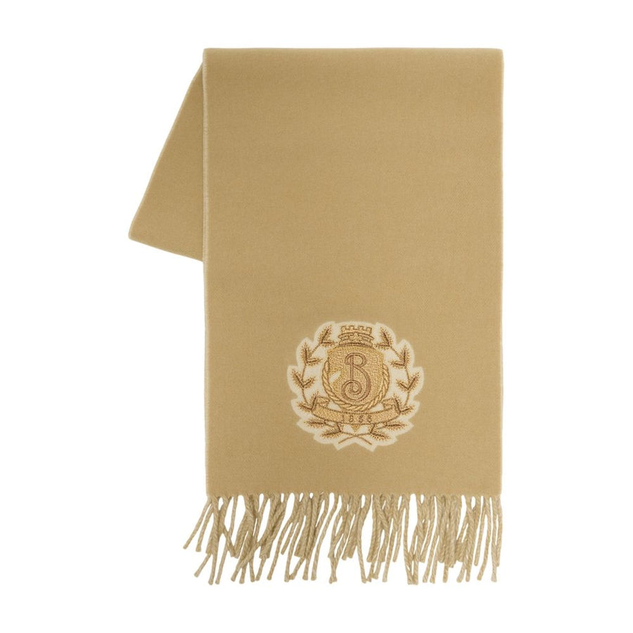 Burberry Mu Bullion Scarf — Beige Cashmere Scarfs