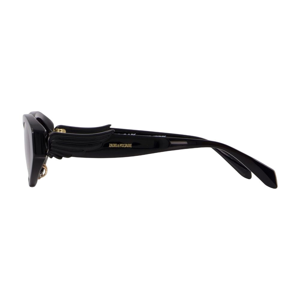 Zadig & Voltaire Owew00179-011 Sunglasses — Black Acetate