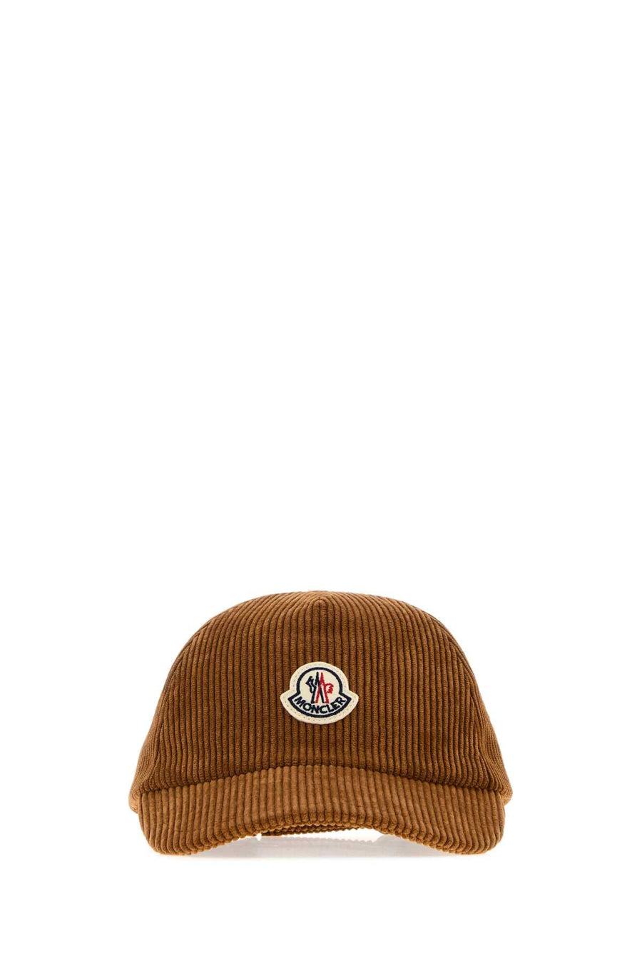Moncler Baseball Stretch Corduroy Cap — Caramel Caps