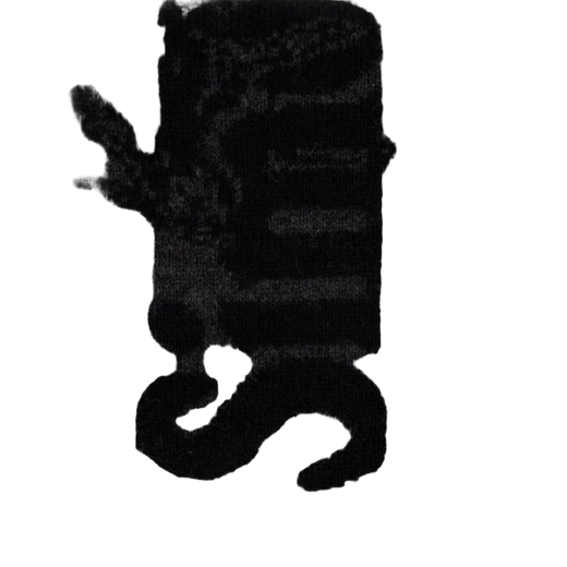 Simone Rocha Logo Wool Scarf — Black Scarfs