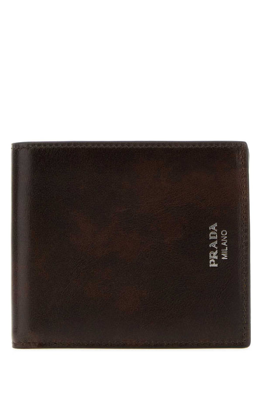 Prada Calf Leather Wallet — Brown Exterior