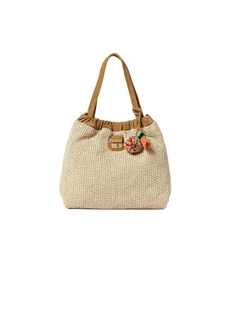 Marc Jacobs Woven Polyethylene Tote Bag — Beige
