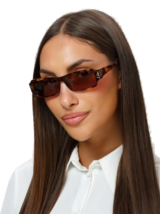 Blumarine Sbm906 Tortoiseshell Acetate Sunglasses — Yellow