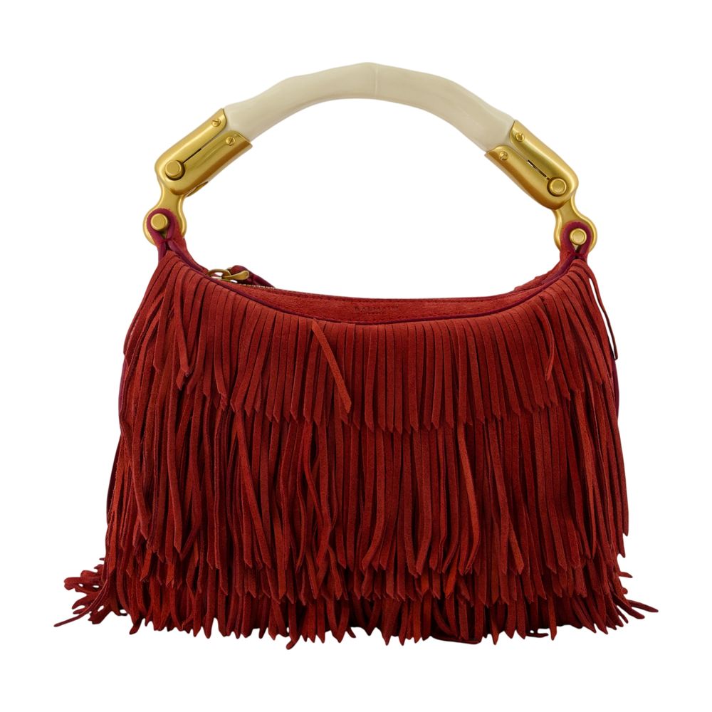 Balmain Mini Bag — Red Calfskin