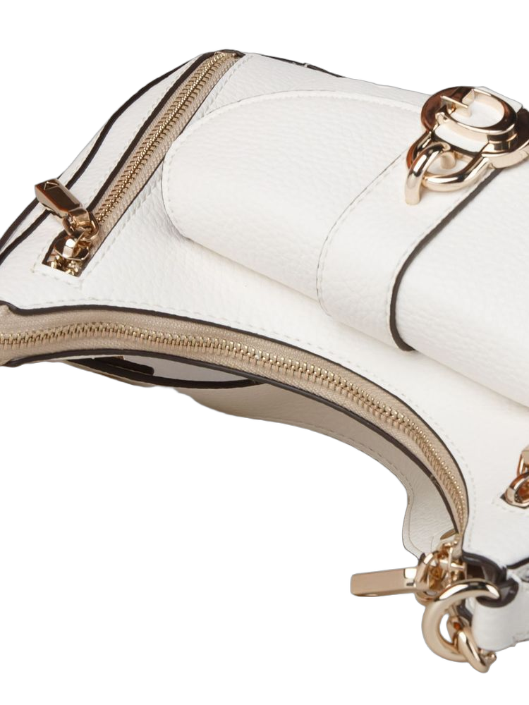 Guess Shoulder Bag — White Polyurethane