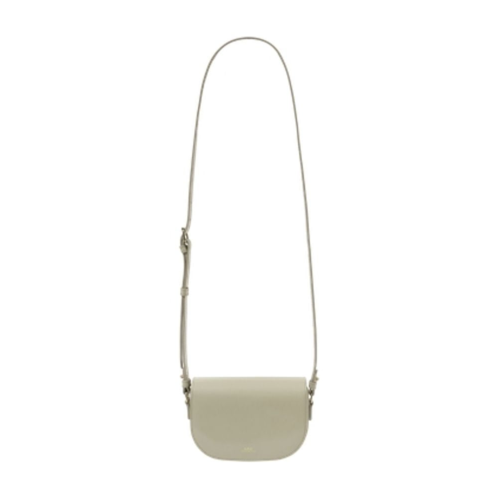 A.p.c. Le B Shoulder Bag — White Calfskin