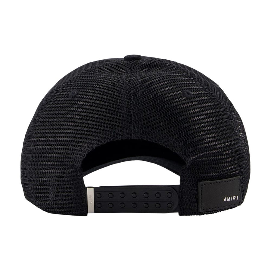 Amiri Amhatr1014-001 Mesh Trucker Baseball Cap — Black Cotton Caps