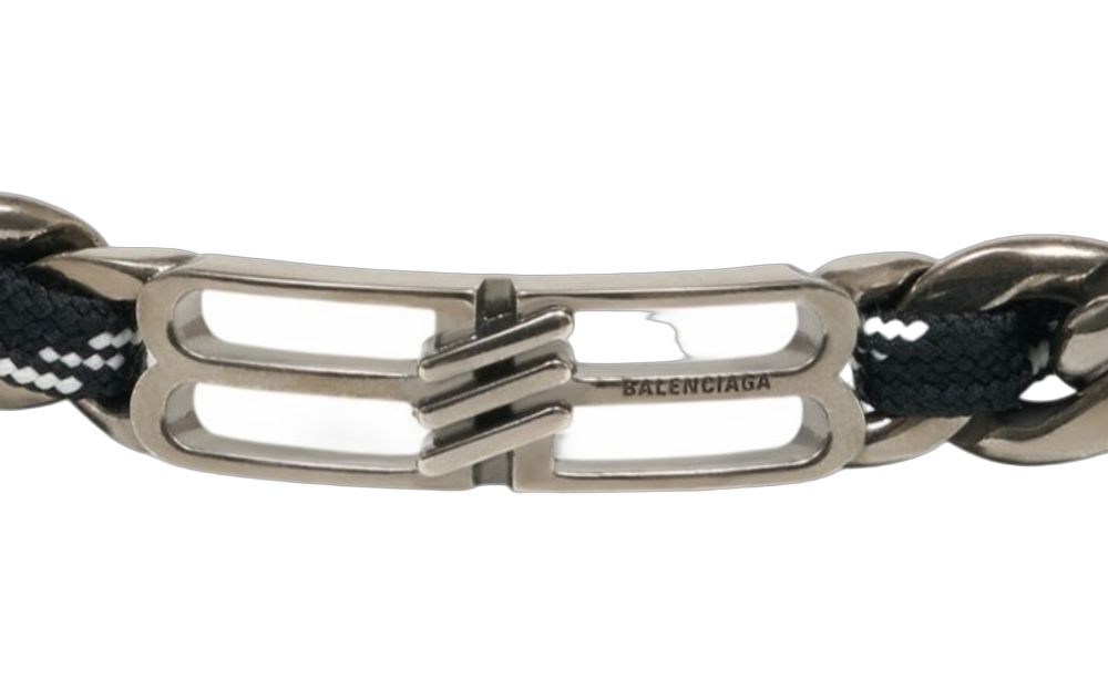 Balenciaga Bb Icon Belt — Black Metal