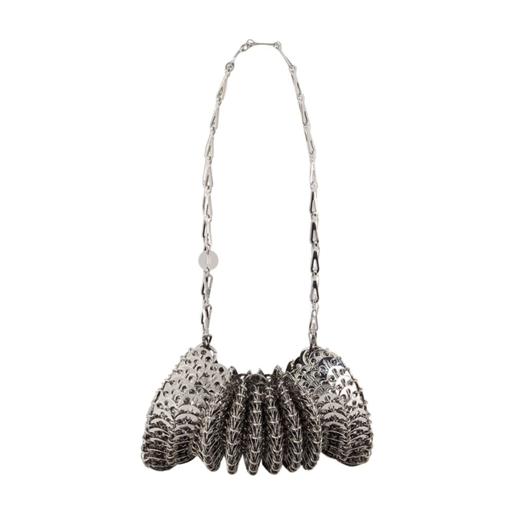 Rabanne Metal Mesh Shoulder Bag — Silver