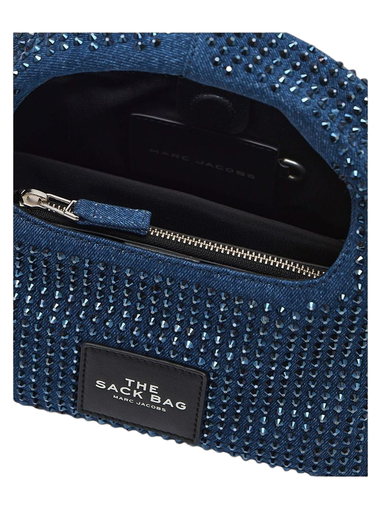Marc Jacobs The Mini Sack Shoulder Bag — Blue Cotton