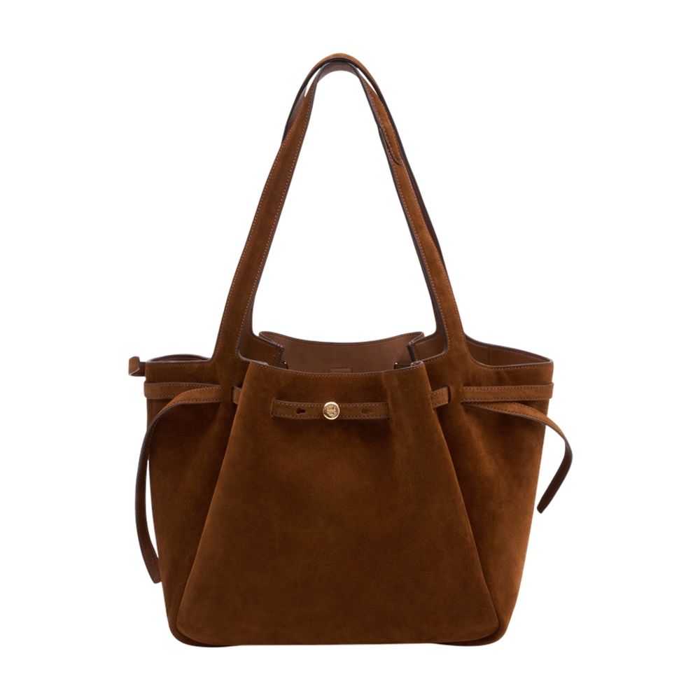 Tory Burch Romy Tote Bag — Brown Calfskin