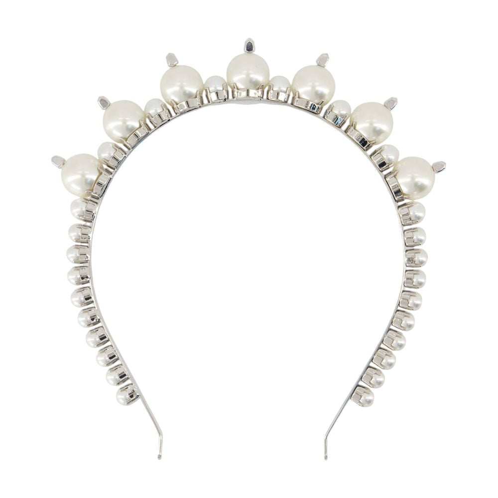 Simone Rocha Pearl-Embellished Headband — White Others Headbands