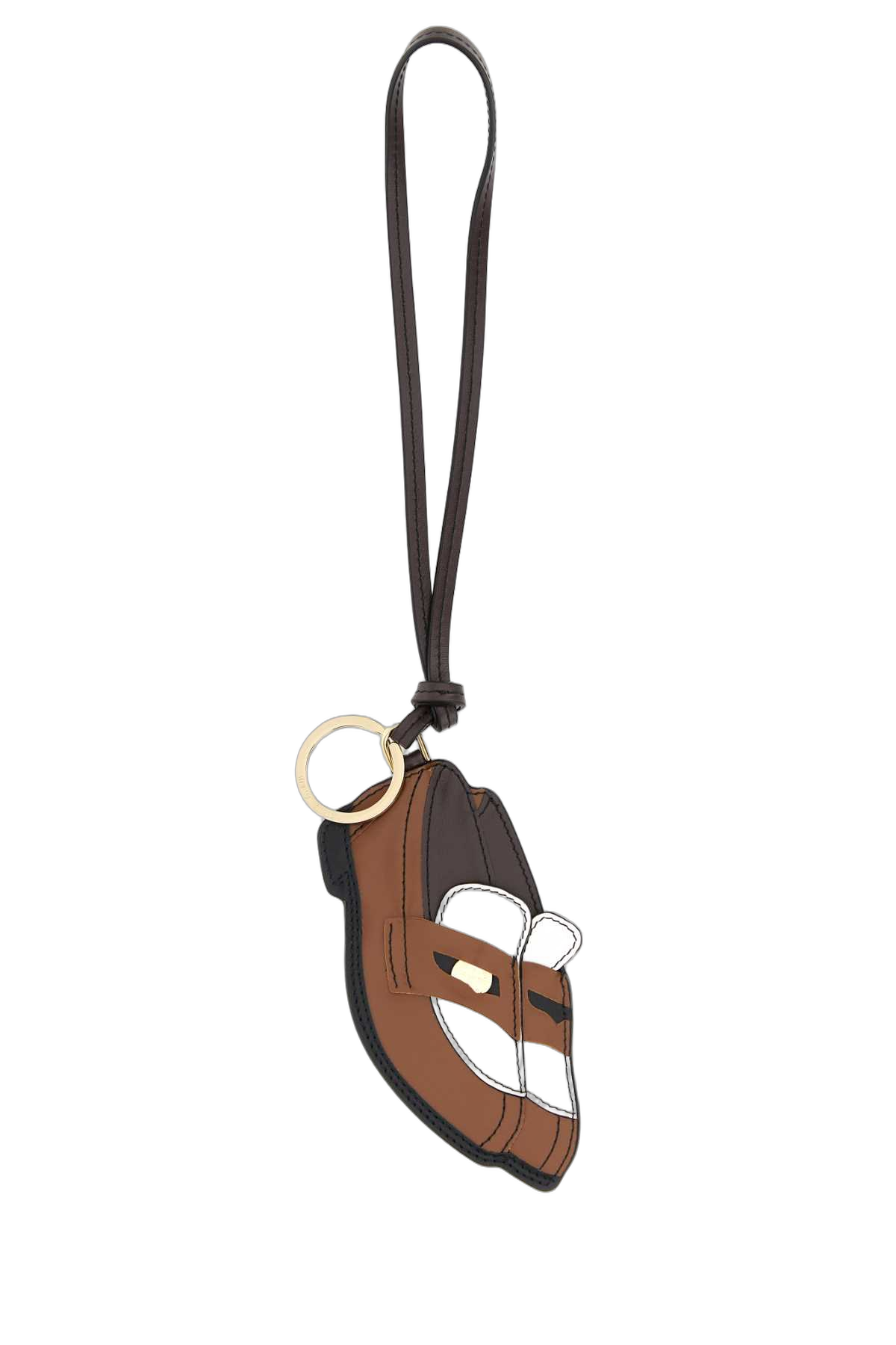 Miu Miu Leather Key Case — Brown Keychains