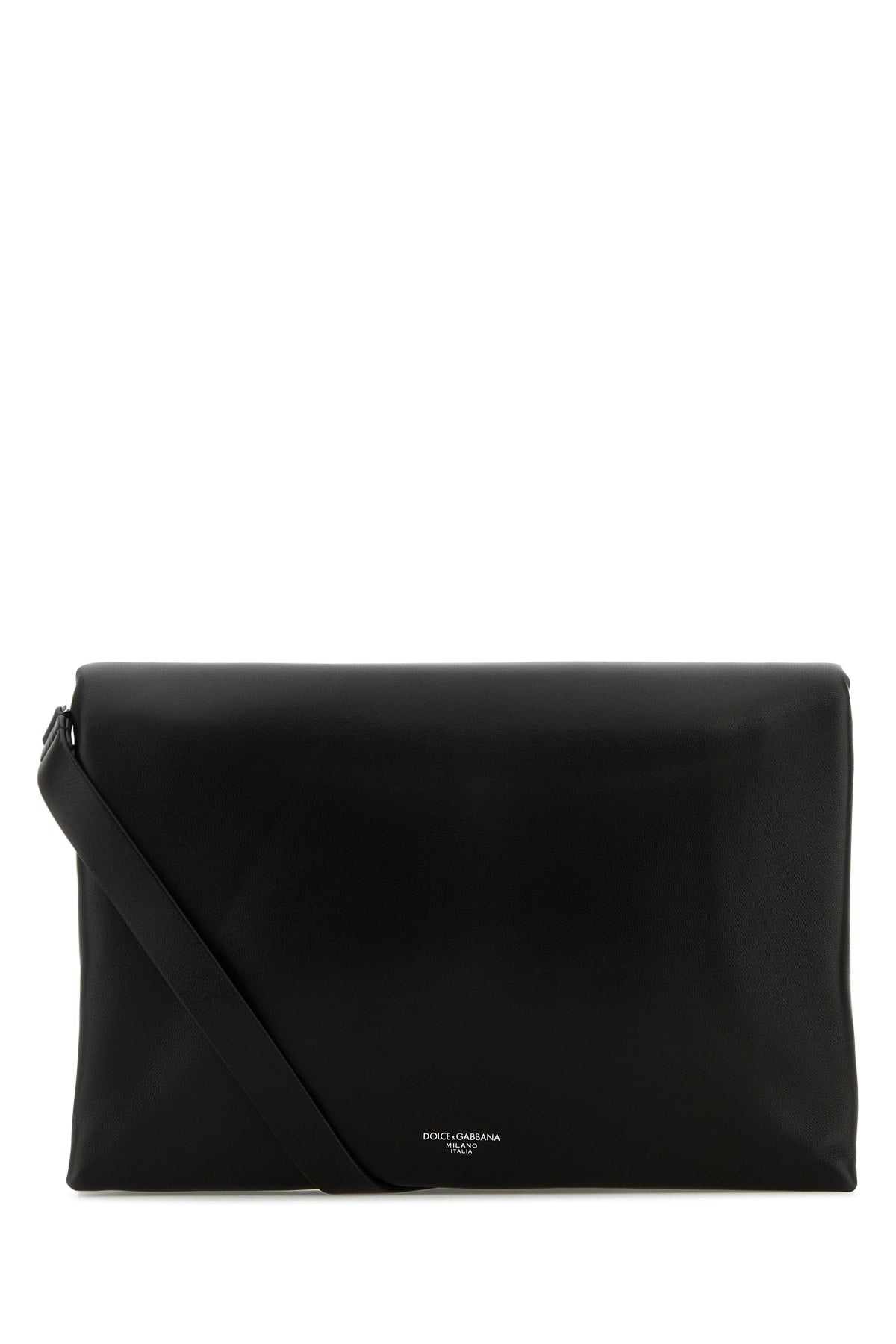 Dolce & Gabbana Lamb Leather Clutch — Black Agnello