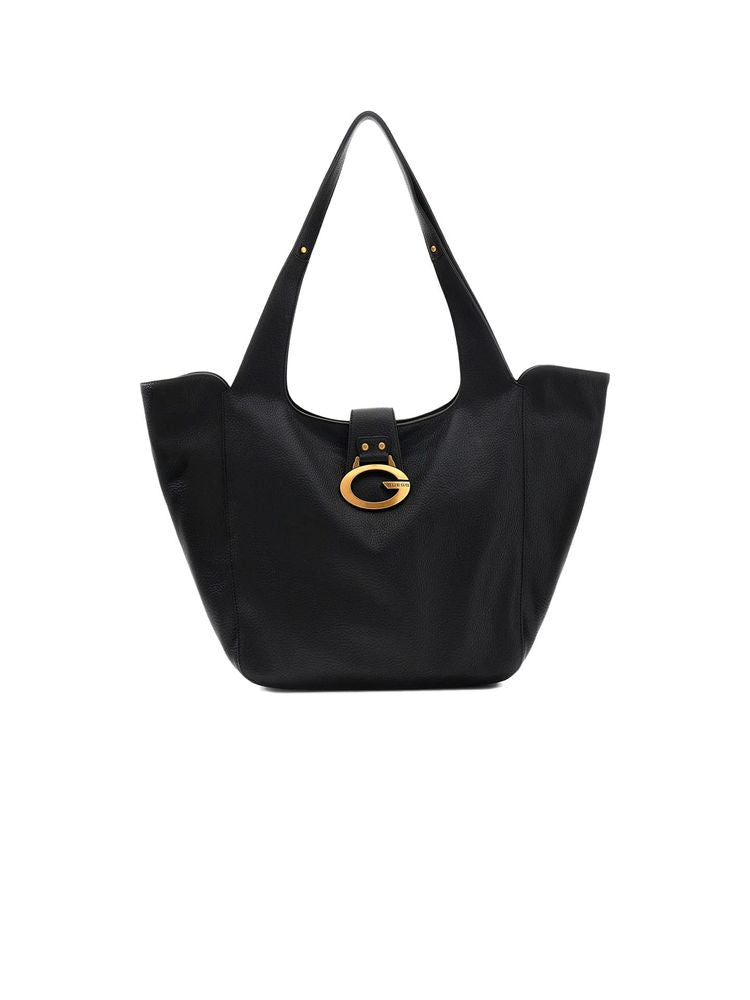 Guess Tote Bag — Black Polyurethane