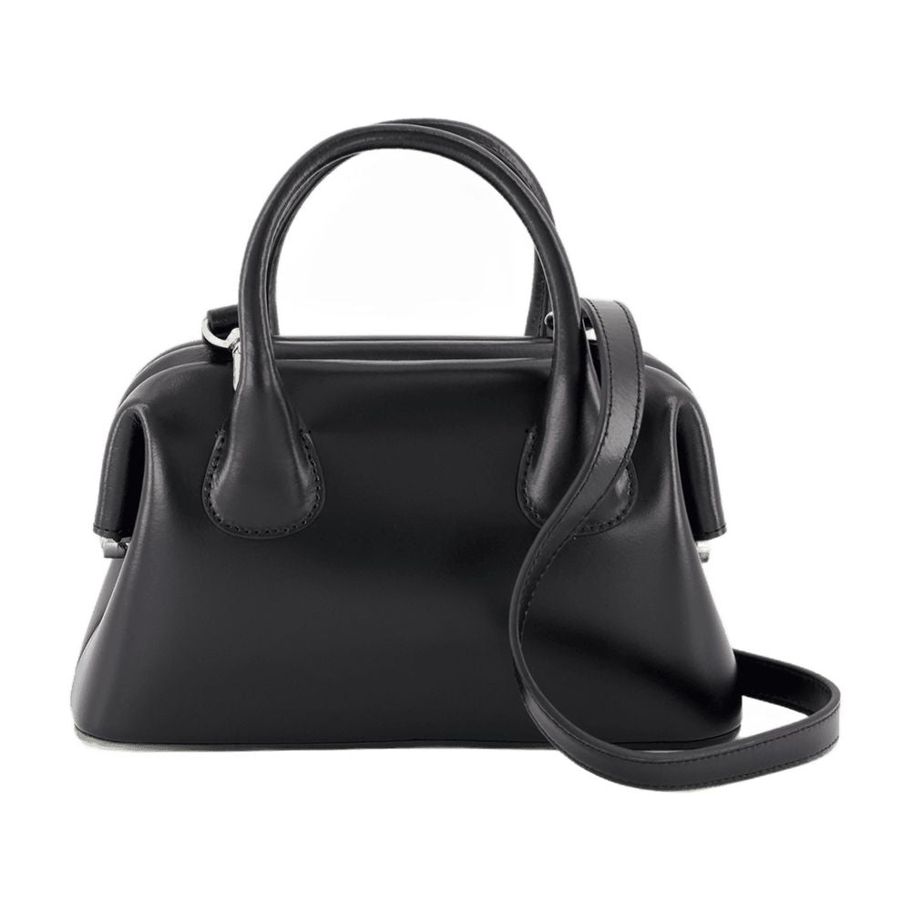 Osoi Boat Mini Top Handle Bag — Black Cowhide