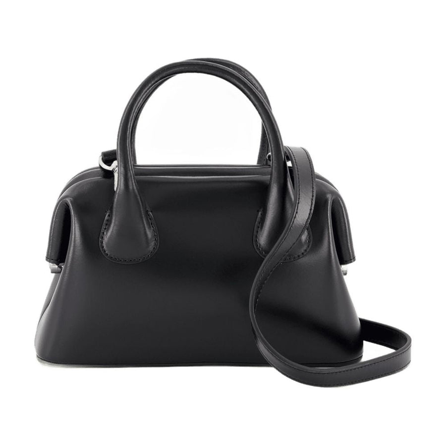 Osoi Boat Mini Top Handle Bag — Black Cowhide