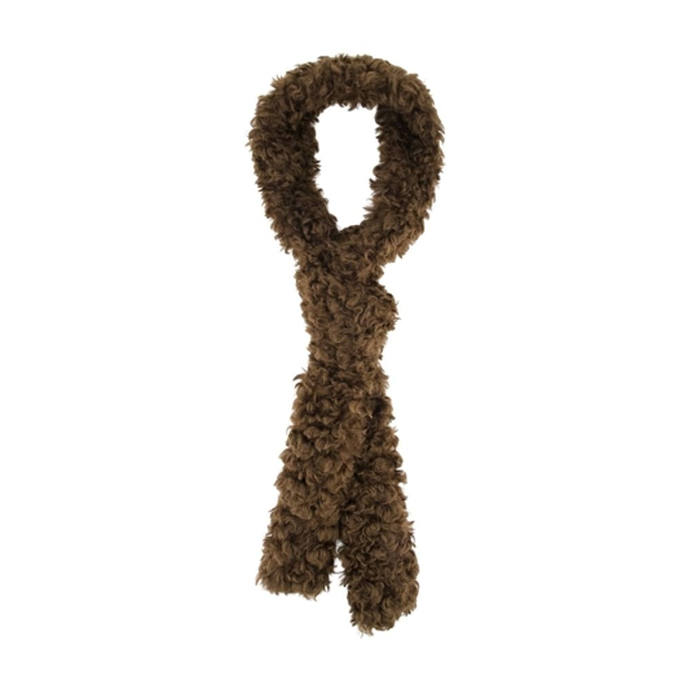 Simone Rocha Faux Fur Scarf — Brown Faux_fur Scarfs