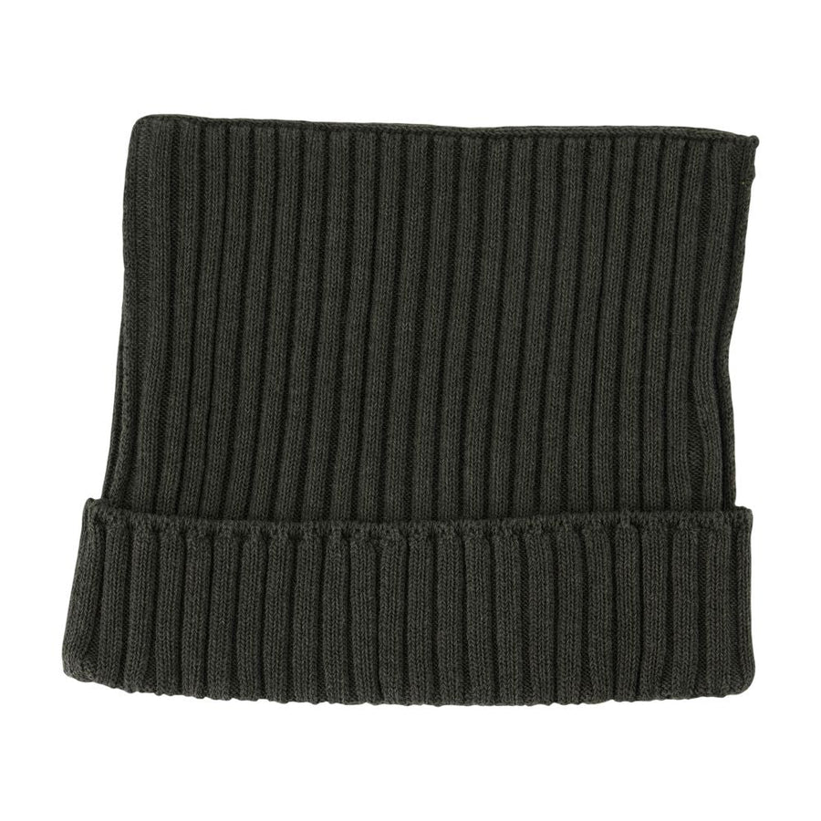Acne Studios C40396-Dsq Ribbed Cotton Beanie — Green Beanies