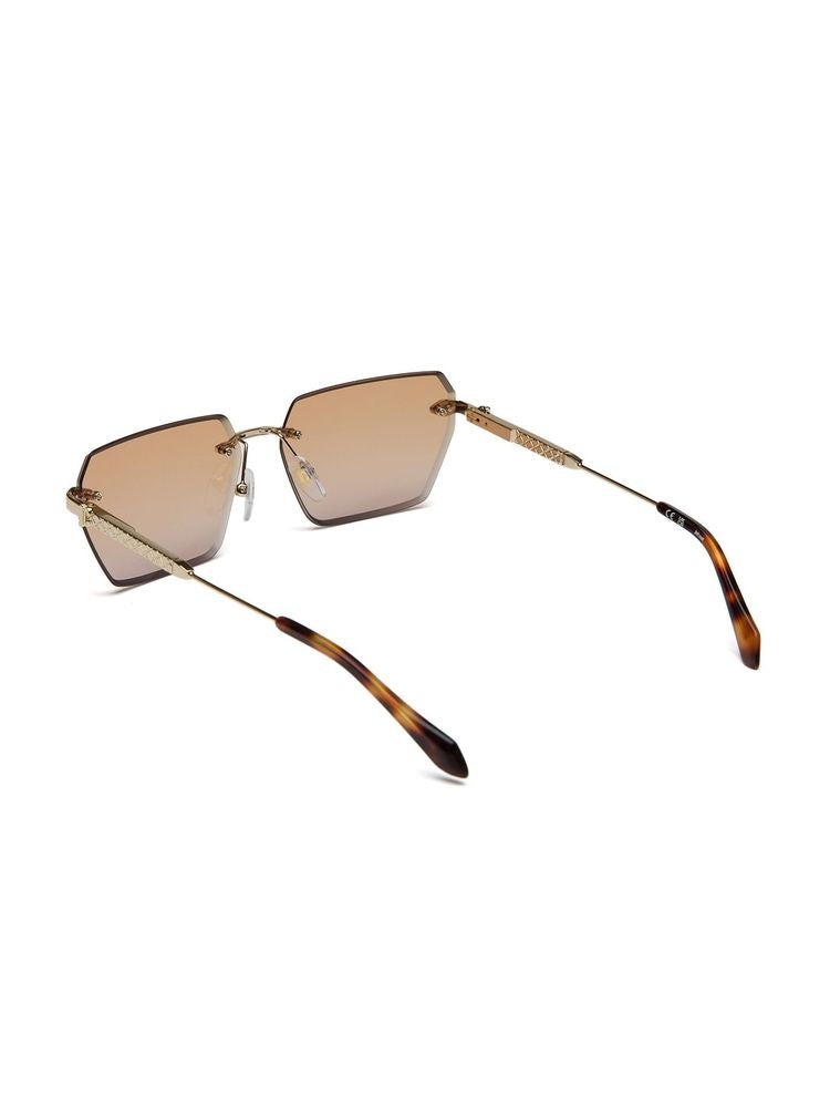 Just Cavalli Sjc110 Rose Gold Metal Sunglasses —
