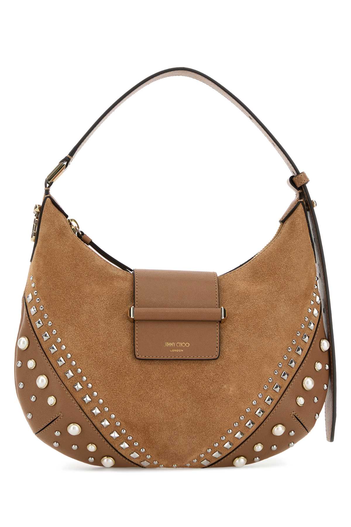 Jimmy Choo Toivshgo Shoulder Bag — Brown