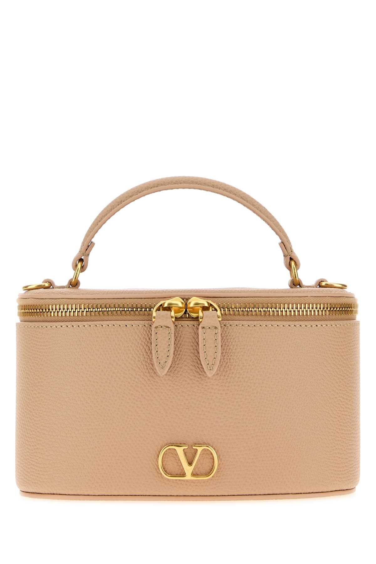 Valentino Garavani Case Top Handle Bag — Beige
