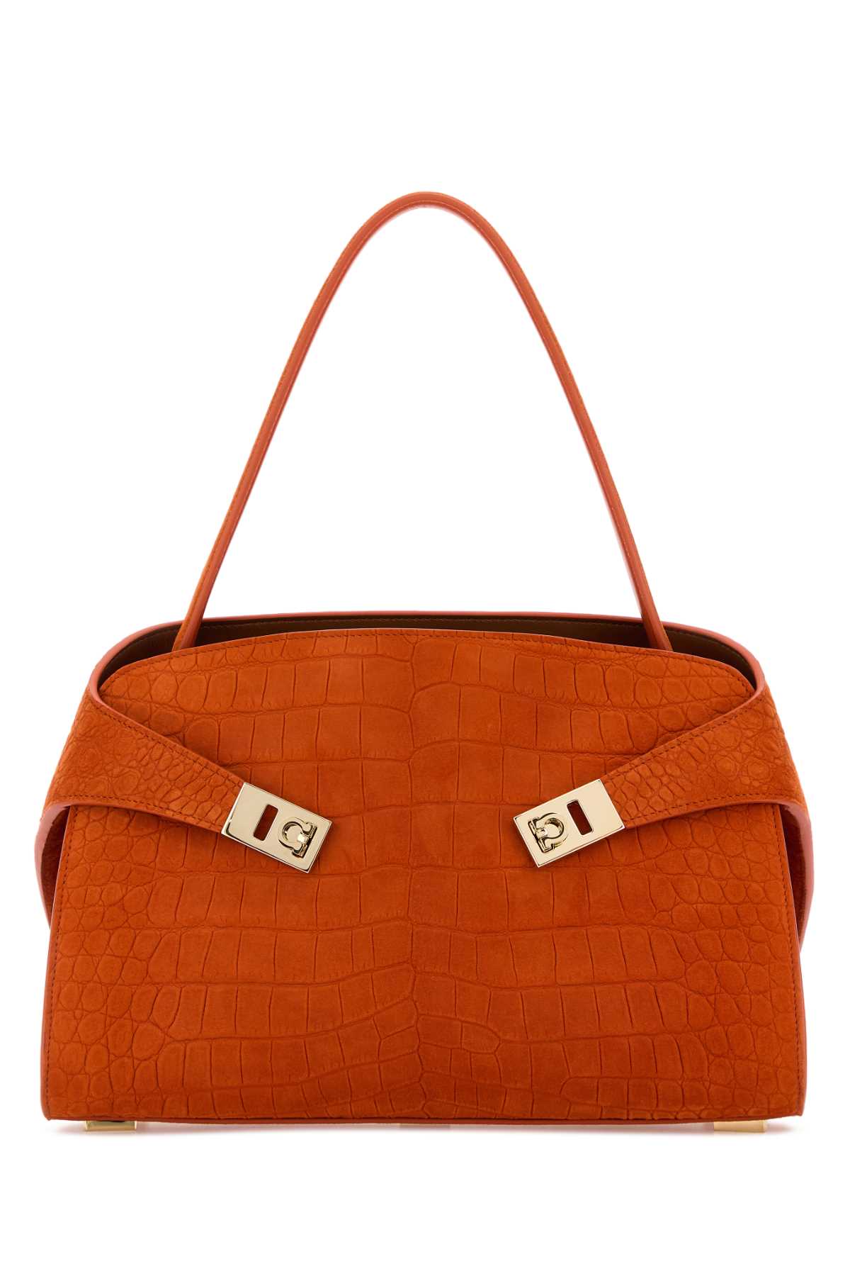 Ferragamo Siena Shoulder Bag — Orange