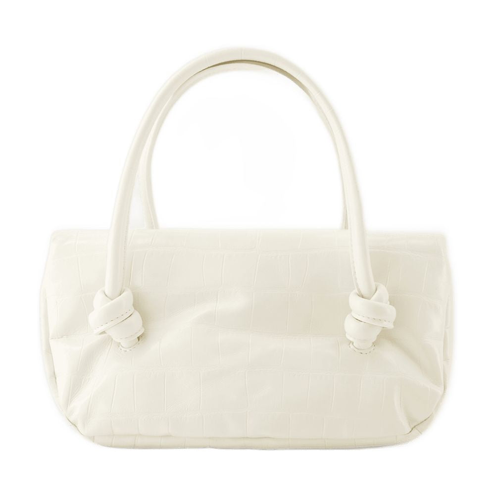 Jil Sander Knot Shoulder Bag — Beige Calfskin